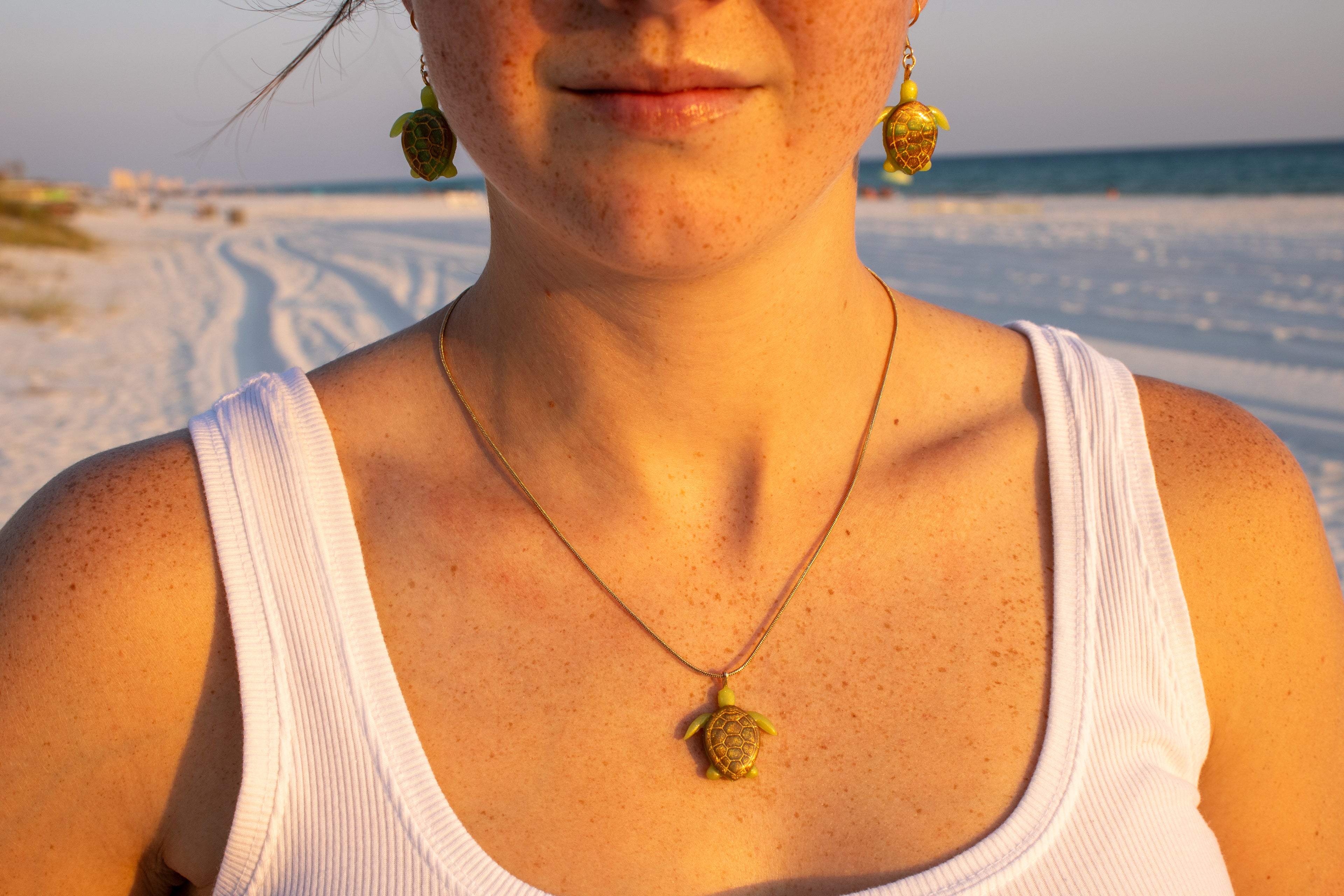 Green Sea Turtle Necklace