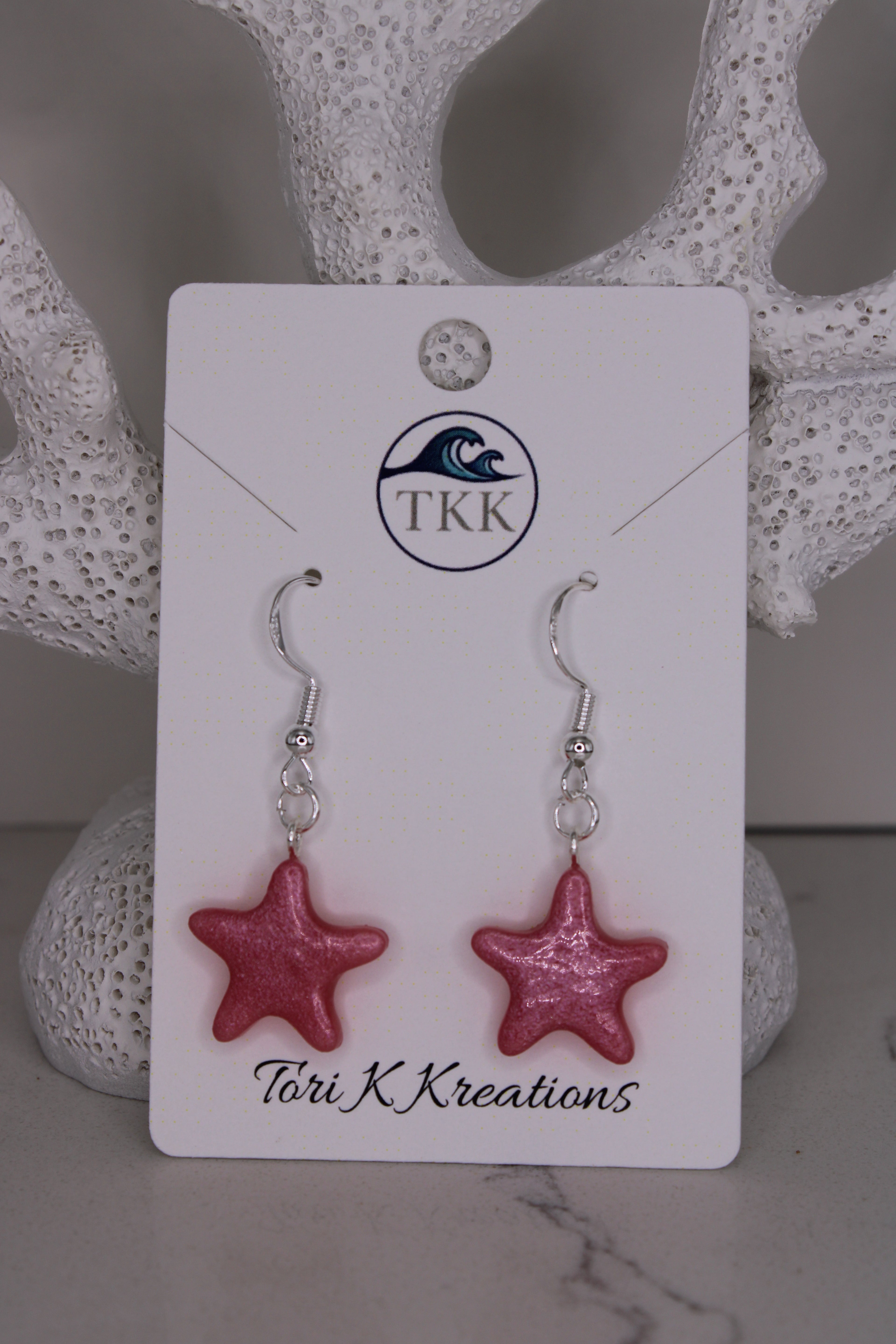 Pink Starfish Dangle