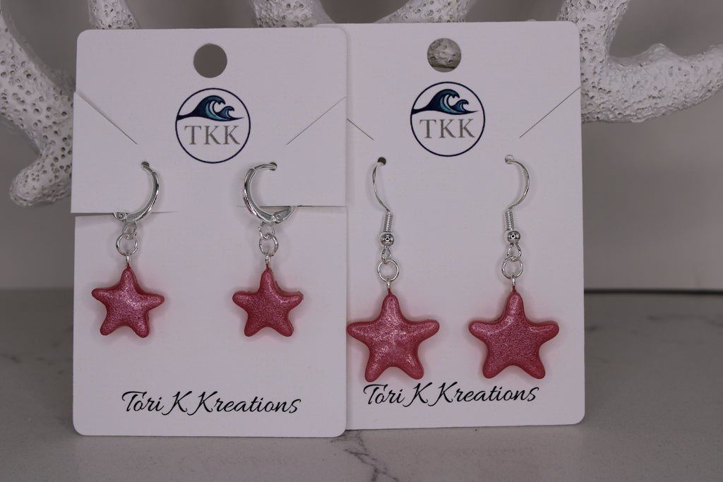 Pink Starfish Dangle
