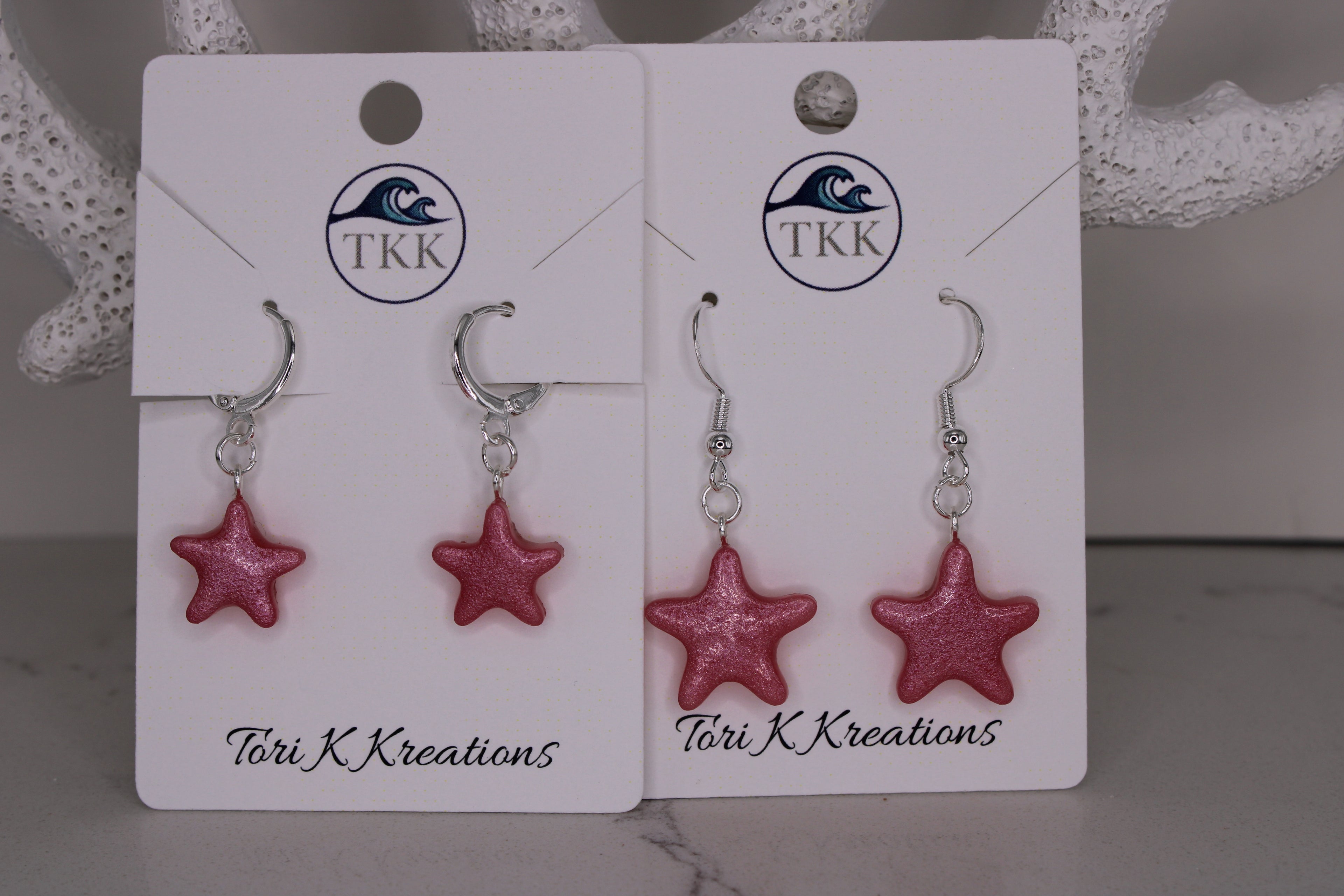 Pink Starfish Dangle
