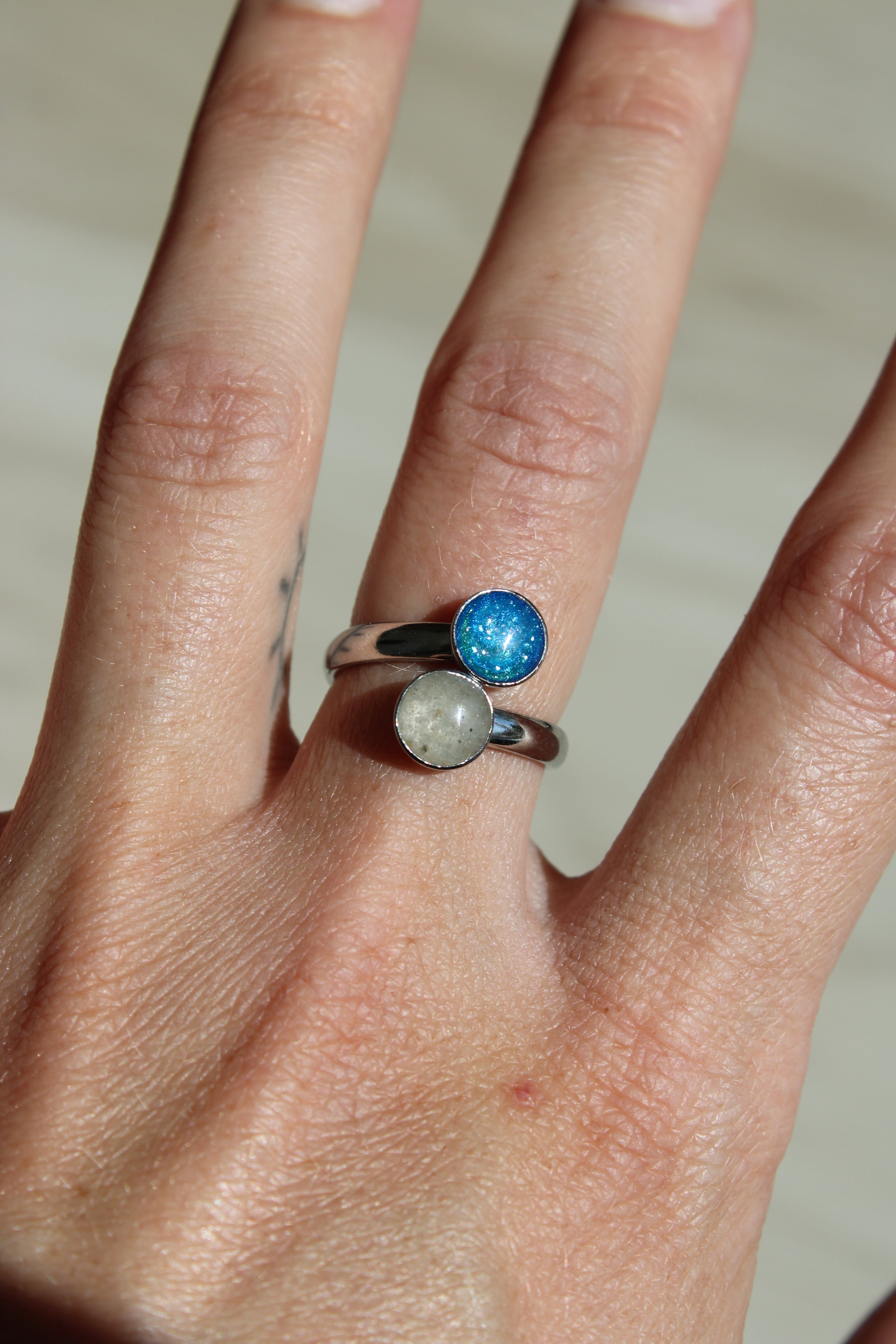 Tyde & Shore Adjustable Ring - Real Beach Sand