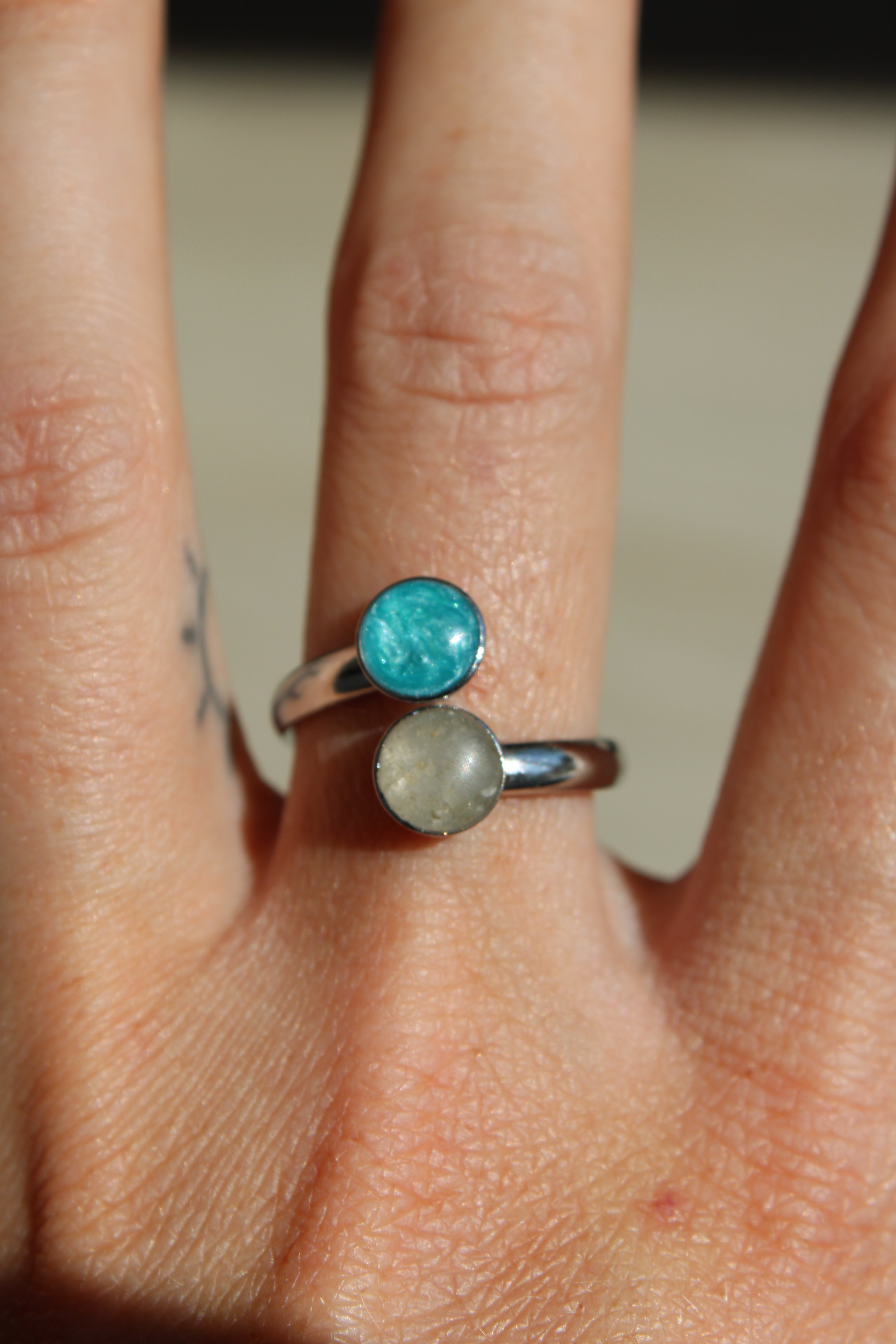 Tyde & Shore Adjustable Ring - Real Beach Sand