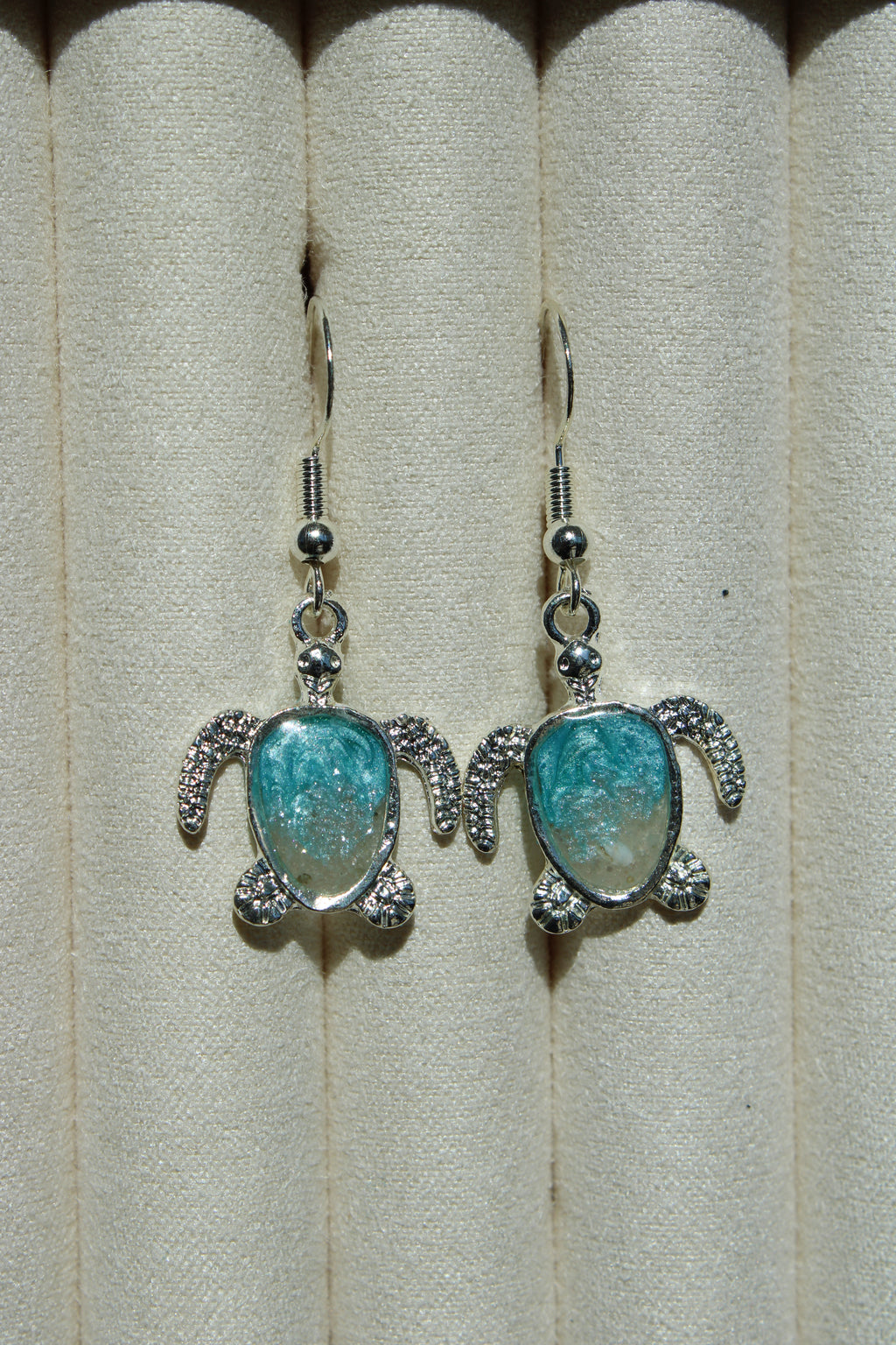 Emerald Coast Turtle Earrings - Real Beach Sand