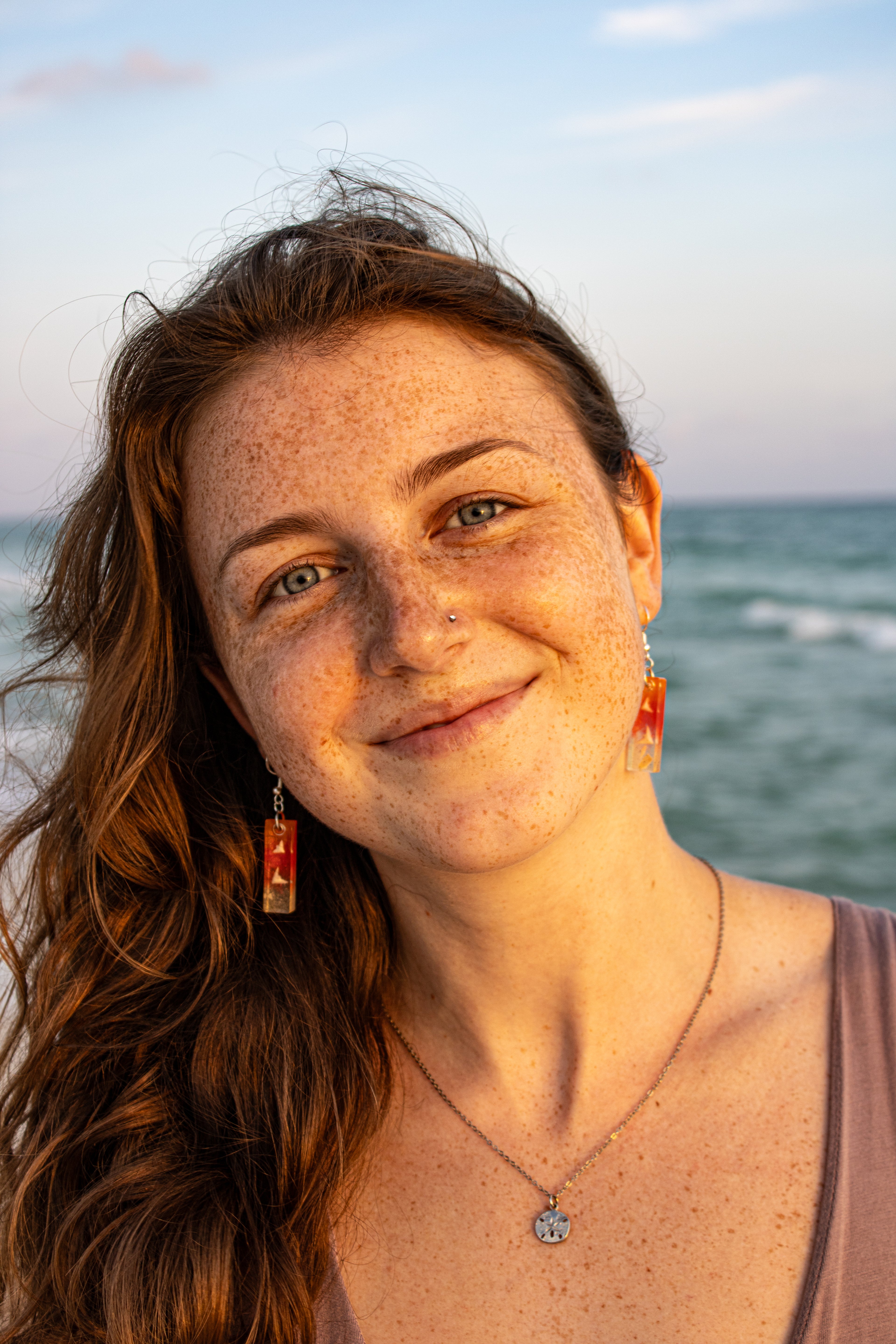 Sunset Dove Earrings