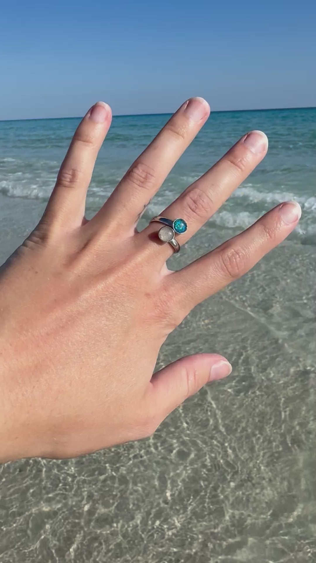 Tyde & Shore Adjustable Ring - Real Beach Sand